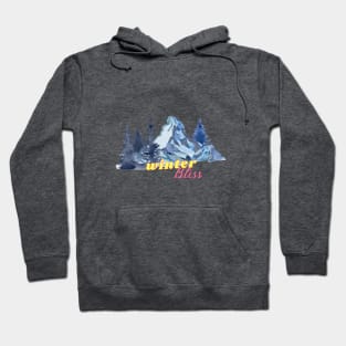 Winter Bliss Mountains Hoodie